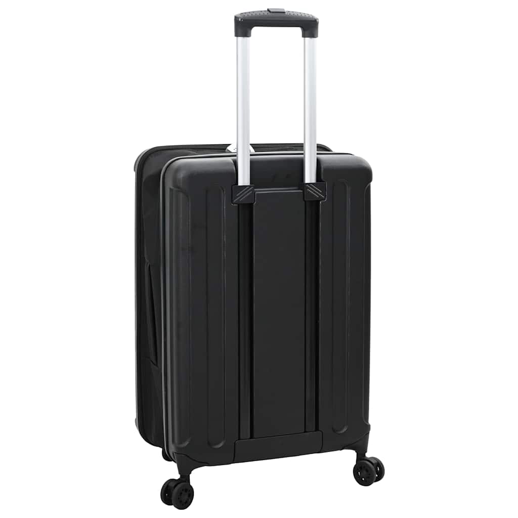 vidaXL Suitcase Folding with Lock Black 34 x 23 x 55.5 cm ABS Plastic 5