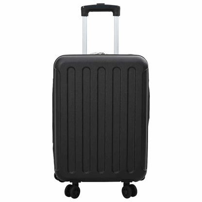 vidaXL Suitcase Folding with Lock Black 34 x 23 x 55.5 cm ABS Plastic 3