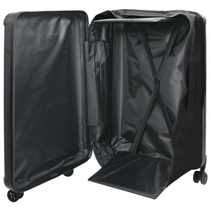 vidaXL Suitcase Folding with Lock Black 50 x 30 x 76 cm ABS Plastic 2