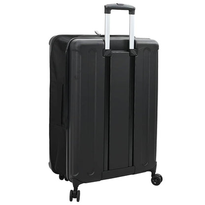 vidaXL Suitcase Folding with Lock Black 50 x 30 x 76 cm ABS Plastic 5