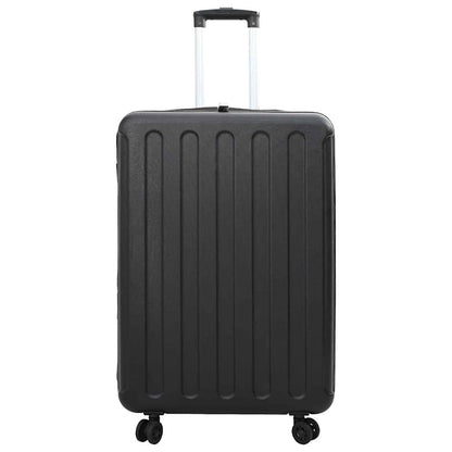 vidaXL Suitcase Folding with Lock Black 50 x 30 x 76 cm ABS Plastic 3