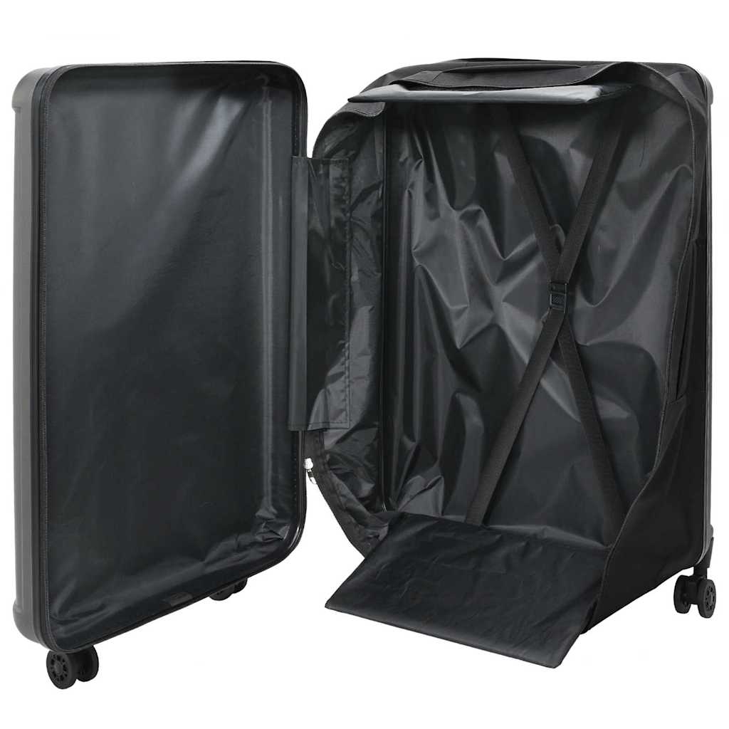 vidaXL Suitcase Folding Dark grey 50 x 30 x 76 cm ABS Plastic 2