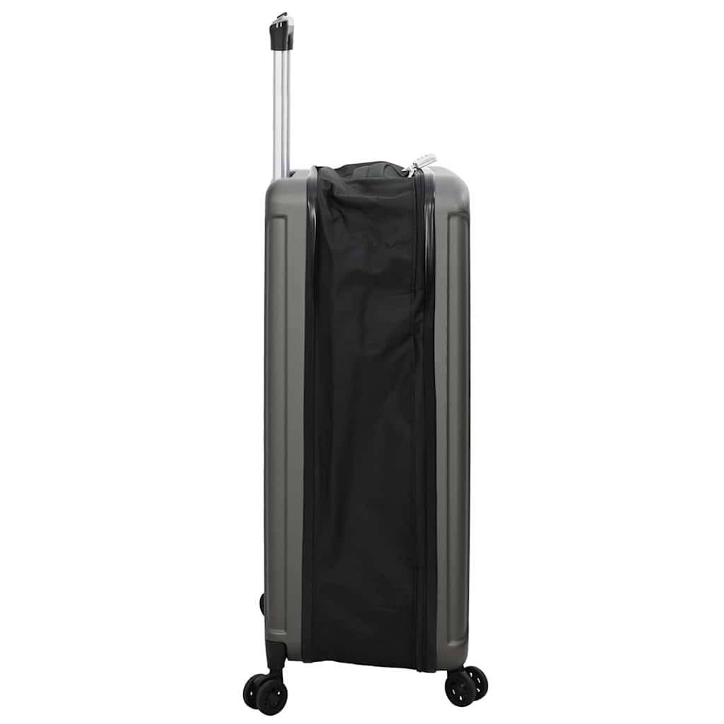 vidaXL Suitcase Folding Dark grey 50 x 30 x 76 cm ABS Plastic 4