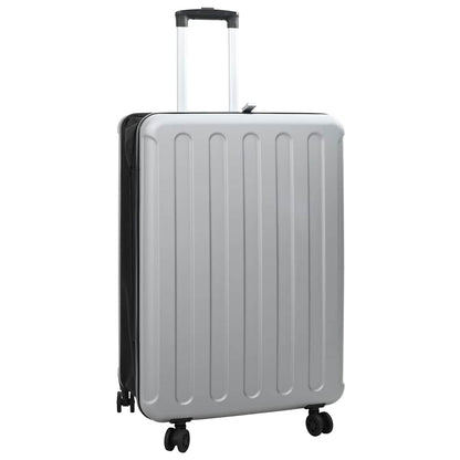 vidaXL Suitcase Folding with Lock Silver 50 x 30 x 76 cm ABS Plastic 1