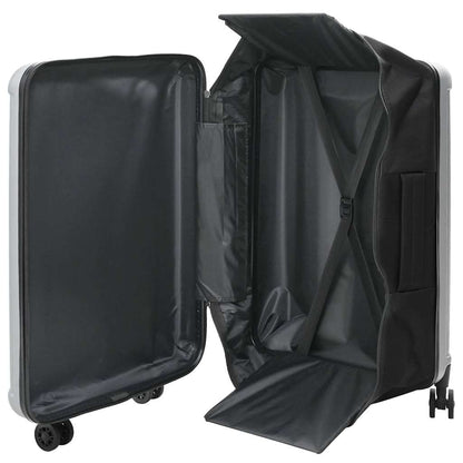 vidaXL Suitcase Folding with Lock Silver 50 x 30 x 76 cm ABS Plastic 2