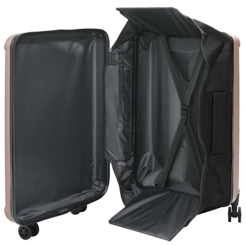 vidaXL Suitcase Folding Rose gold 50 x 30 x 76 cm ABS Plastic 2