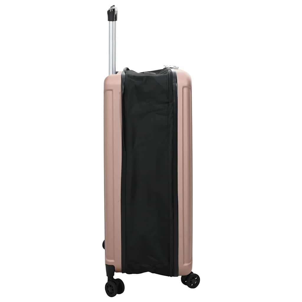 vidaXL Suitcase Folding Rose gold 50 x 30 x 76 cm ABS Plastic 4