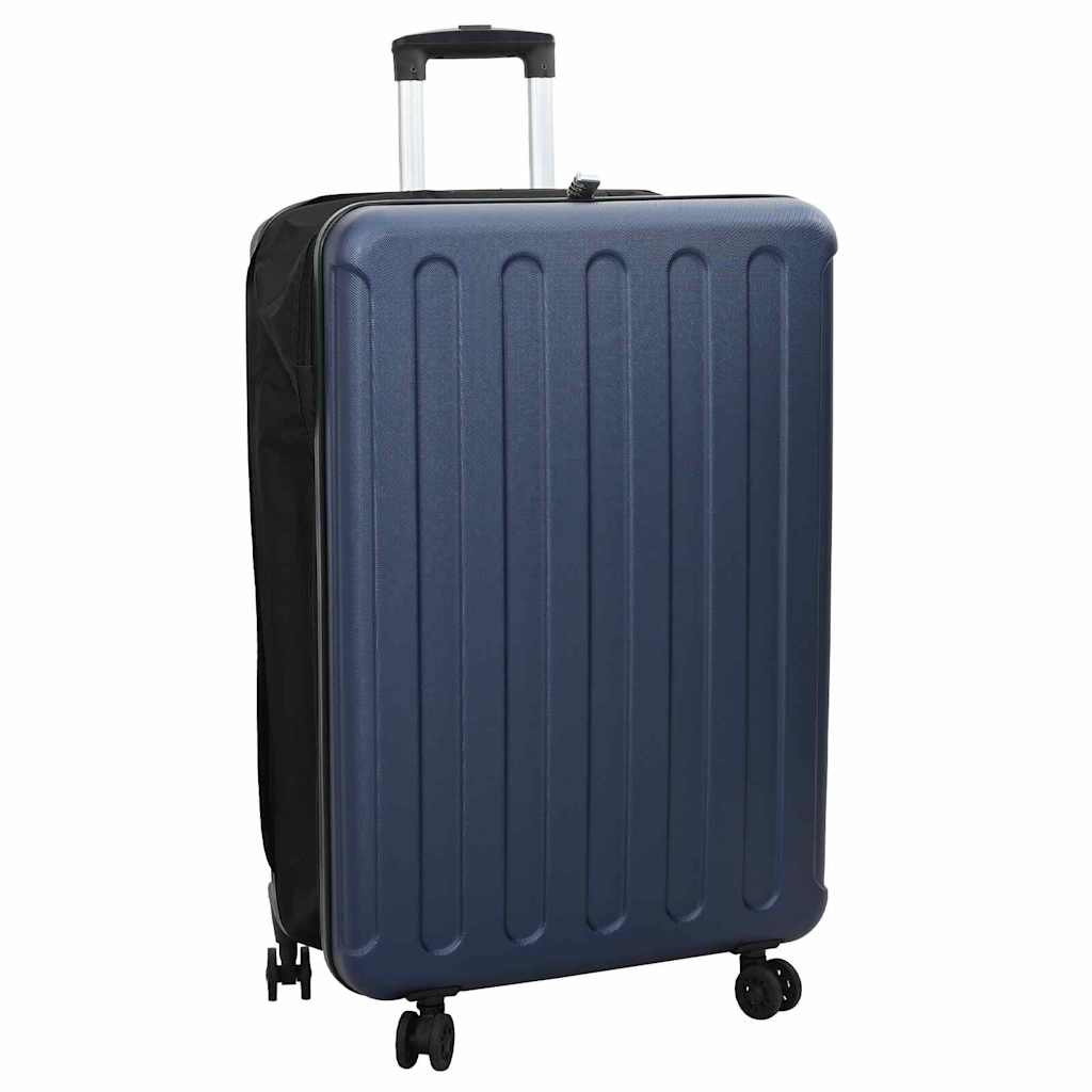 vidaXL Suitcase Folding Dark blue 50 x 30 x 76 cm ABS Plastic 1