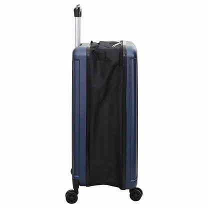 vidaXL Suitcase Folding Dark blue 50 x 30 x 76 cm ABS Plastic 4