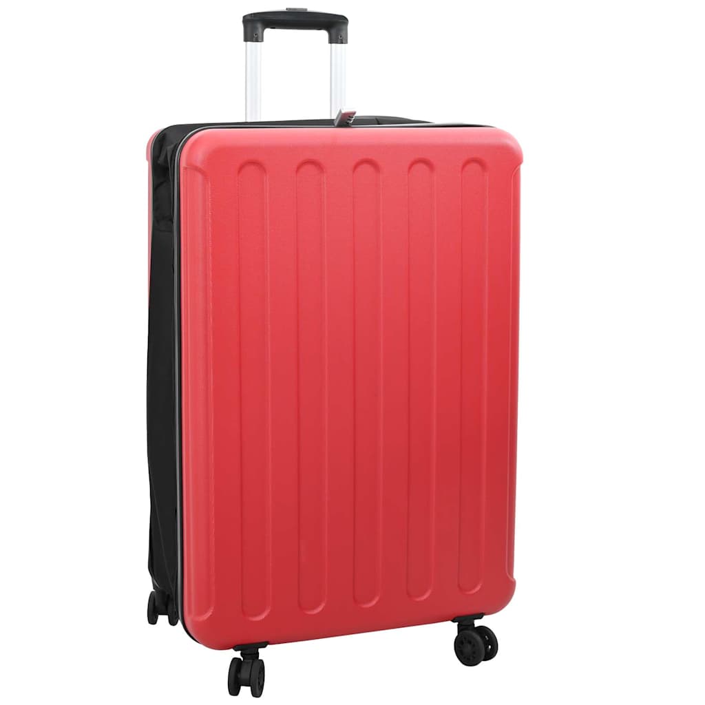 vidaXL Suitcase Folding with Lock Red 50 x 30 x 76 cm ABS Plastic 1