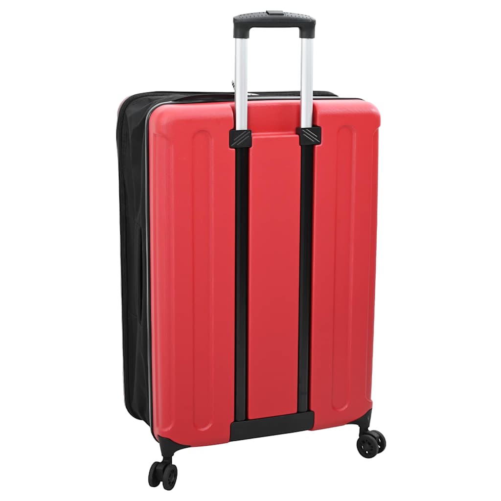 vidaXL Suitcase Folding with Lock Red 50 x 30 x 76 cm ABS Plastic 5