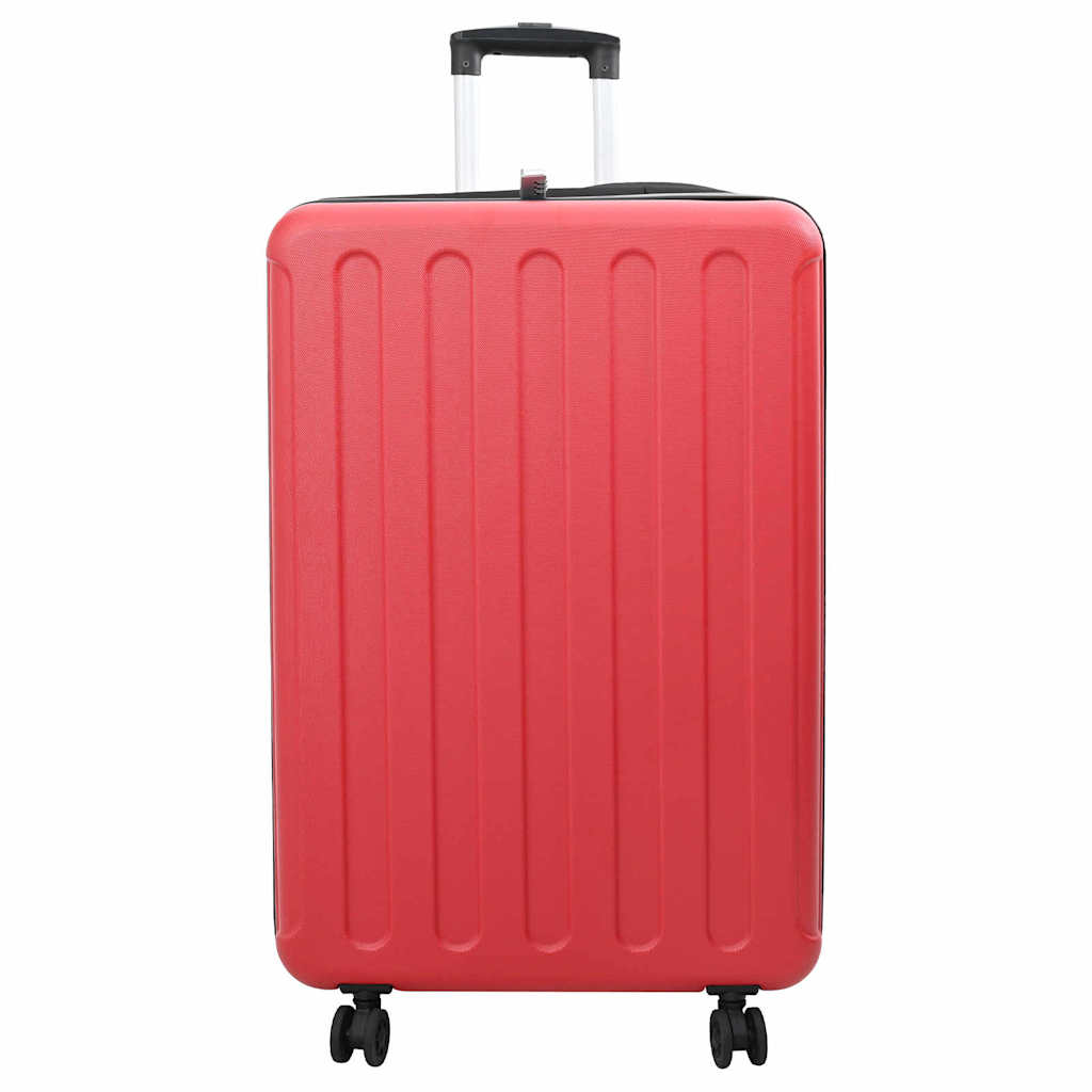 vidaXL Suitcase Folding with Lock Red 50 x 30 x 76 cm ABS Plastic 2