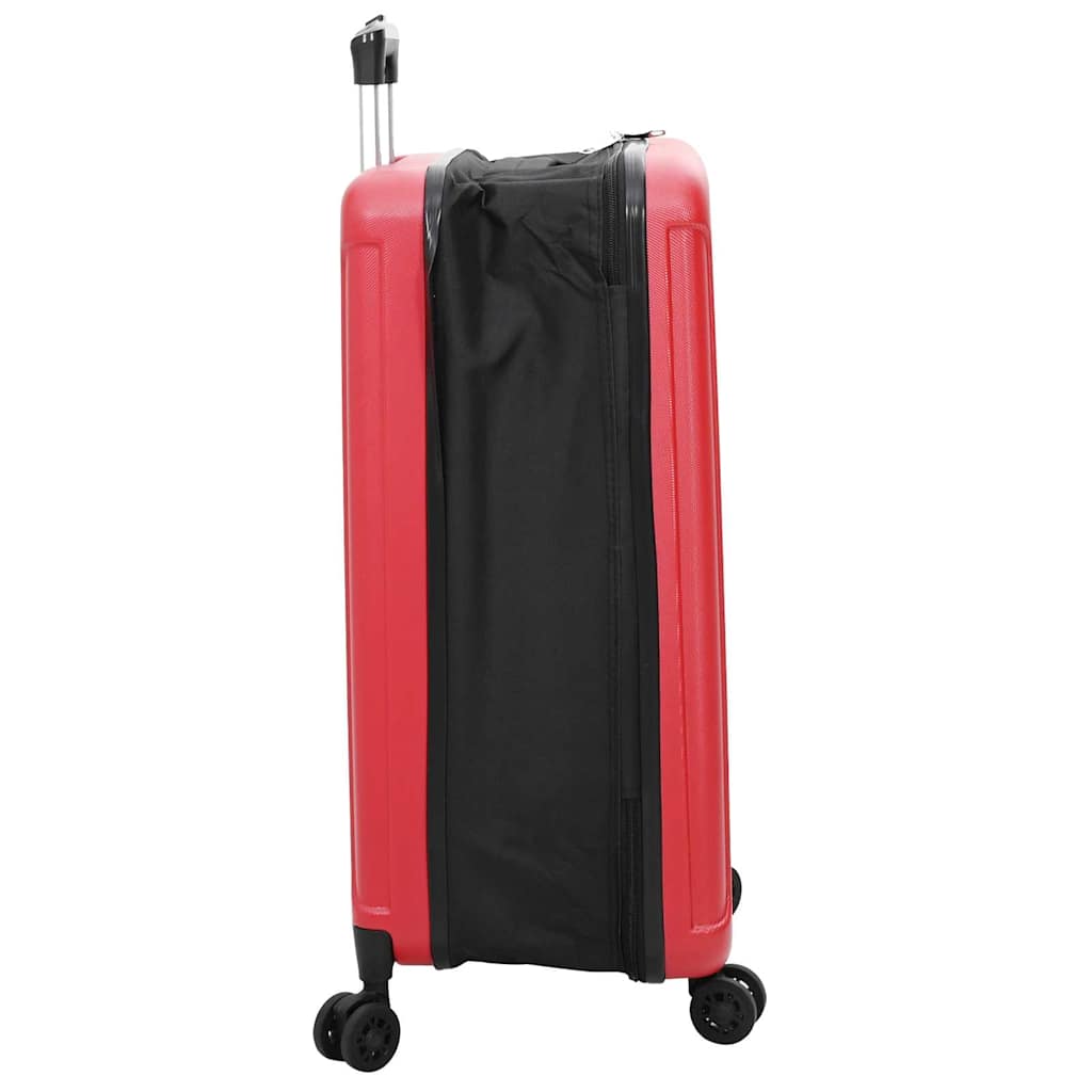 vidaXL Suitcase Folding with Lock Red 50 x 30 x 76 cm ABS Plastic 4