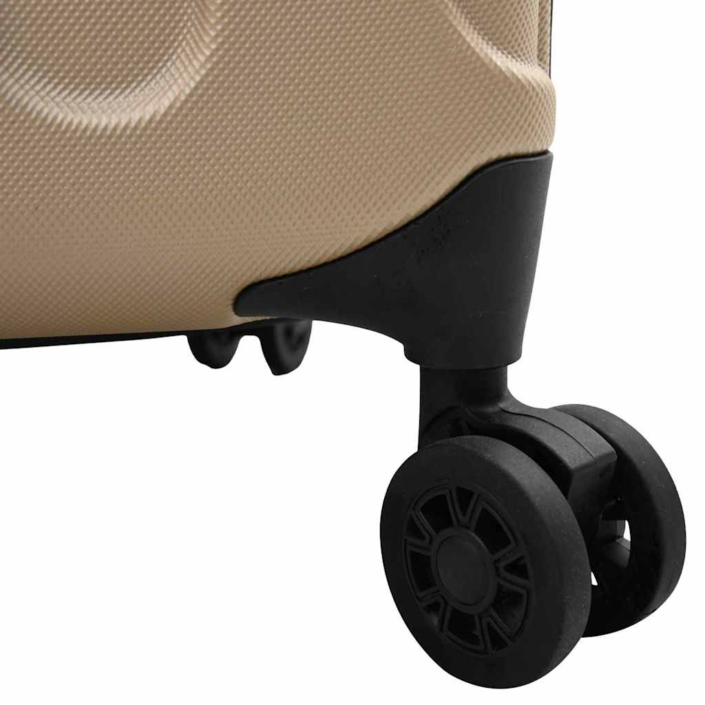 vidaXL Suitcase Folding Champagne 50 x 30 x 76 cm ABS Plastic 6