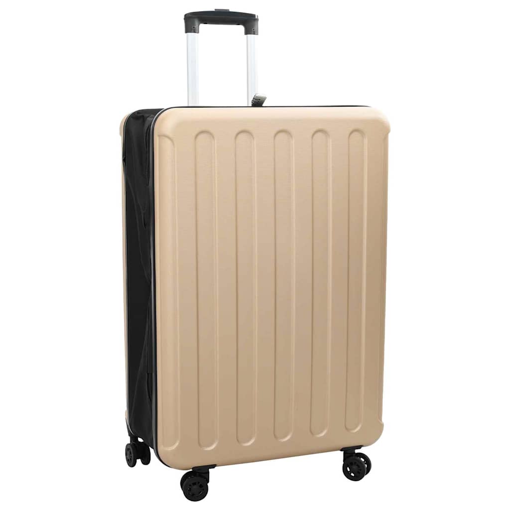 vidaXL Suitcase Folding Champagne 50 x 30 x 76 cm ABS Plastic 1