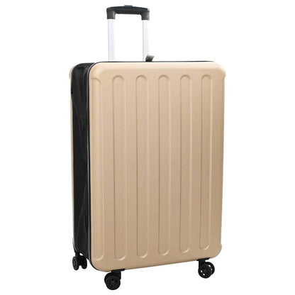 vidaXL Suitcase Folding Champagne 50 x 30 x 76 cm ABS Plastic 1