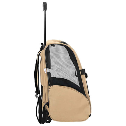 vidaXL Pet Trolley 3-in-1 Design Sand 48x32x(57-106) cm Oxford Fabric 5