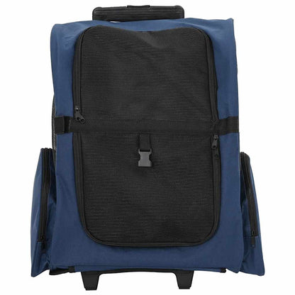 vidaXL Pet Trolley 3-in-1 Design Blue 48x32x(57-106) cm Oxford Fabric 3
