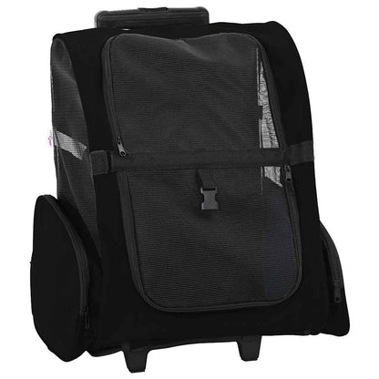 vidaXL Pet Trolley 3-in-1 Design Black 48x32x(57-106) cm Oxford Fabric 1