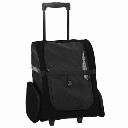 vidaXL Pet Trolley 3-in-1 Design Black 48x32x(57-106) cm Oxford Fabric 2