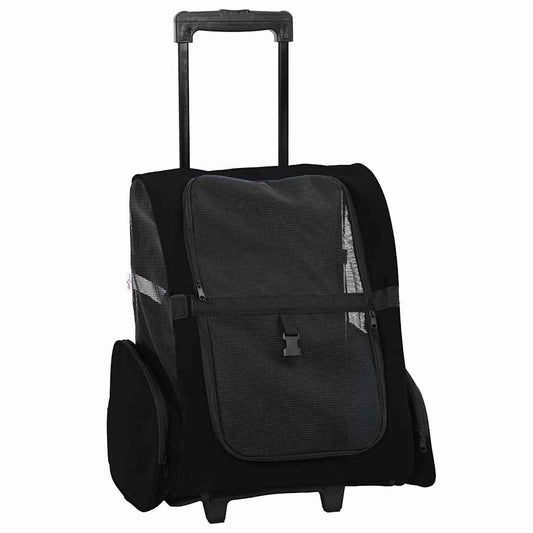 vidaXL Pet Trolley 3-in-1 Design Black 48x32x(57-106) cm Oxford Fabric 2