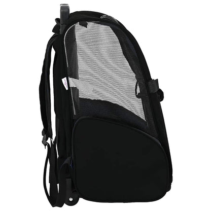 vidaXL Pet Trolley 3-in-1 Design Black 48x32x(57-106) cm Oxford Fabric 4