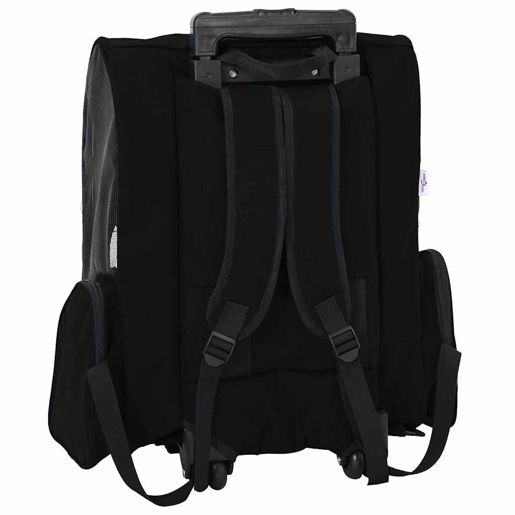 vidaXL Pet Trolley 3-in-1 Design Black 48x32x(57-106) cm Oxford Fabric 6