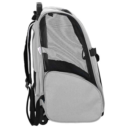 vidaXL Pet Trolley 3-in-1 Design Grey 48x32x(57-106) cm Oxford Fabric 4