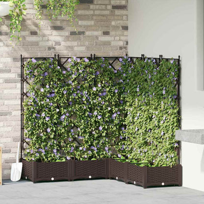vidaXL Garden Planter PP without Wheel Height 125.5 cm