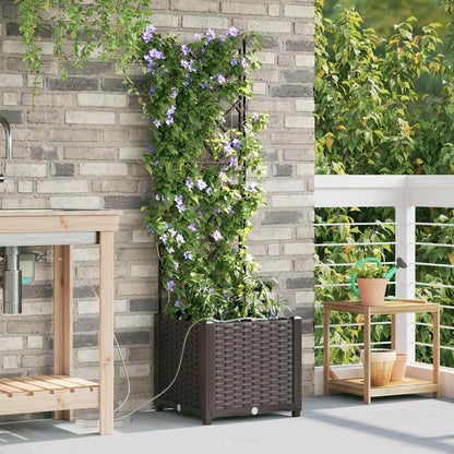 vidaXL Garden Planter PP without Wheel Depth 40 cm Width 40 cm