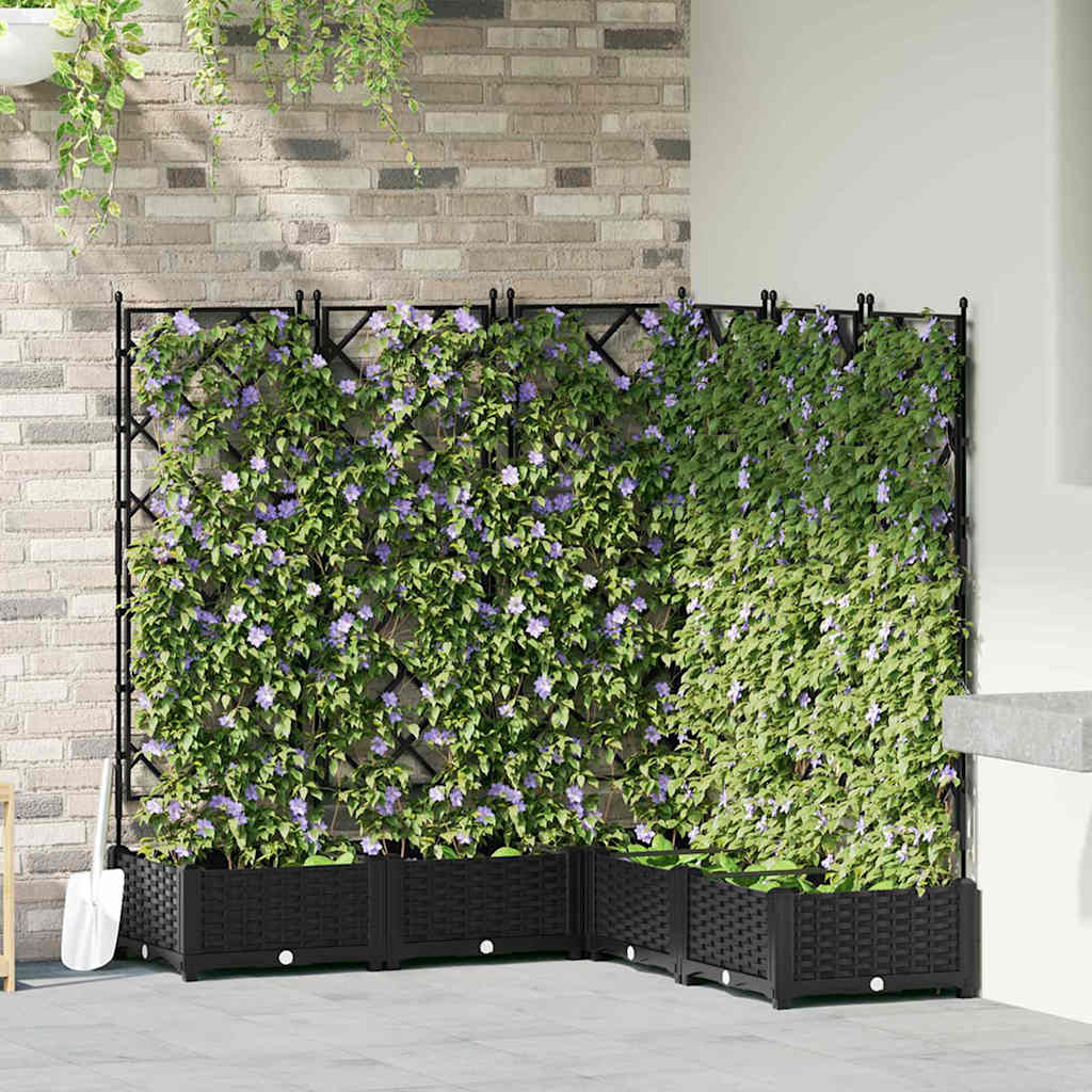 vidaXL Garden Planter PP without Wheel Height 125.5 cm