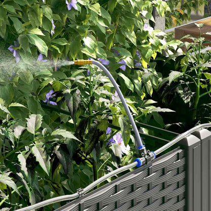 vidaXL Garden Planter Black 40 x 40 x 126 cm PP 5