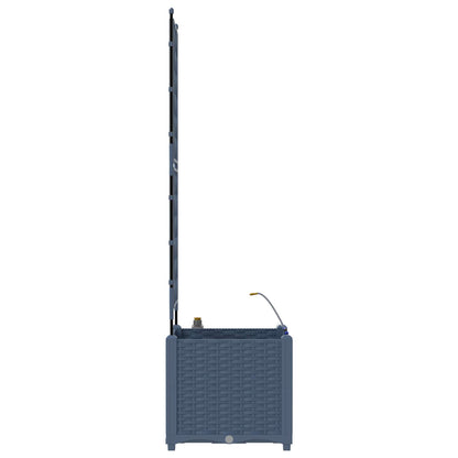 vidaXL Garden Planter Grey 40 x 40 x 142 cm PP 5
