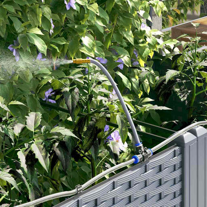 vidaXL Garden Planter LiGht Grey 40 x 40 x 126 cm PP 5