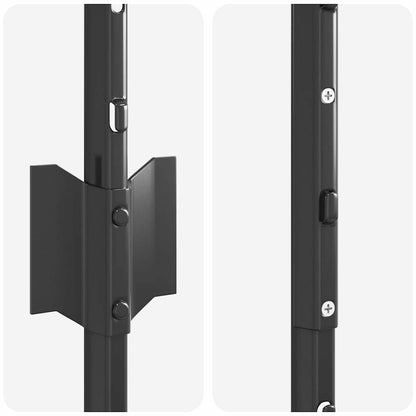 vidaXL Embedded Fence Post 11 pcs Grey 180 cm Powder-Coated Steel 6