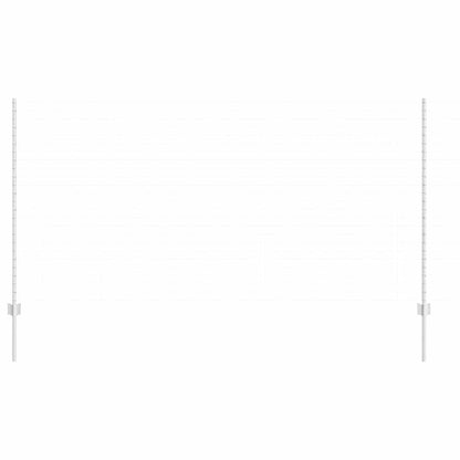 vidaXL Embedded Fence Post 11 pcs Silver 180 cm Powder-Coated Steel 3
