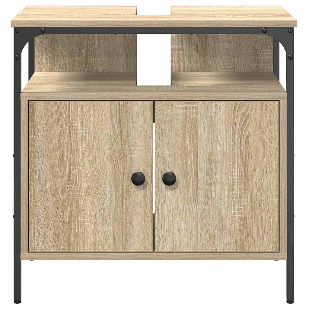 vidaXL Bathroom Cabinet Beige 60 x 30 x 60 cm Engineered wood 5