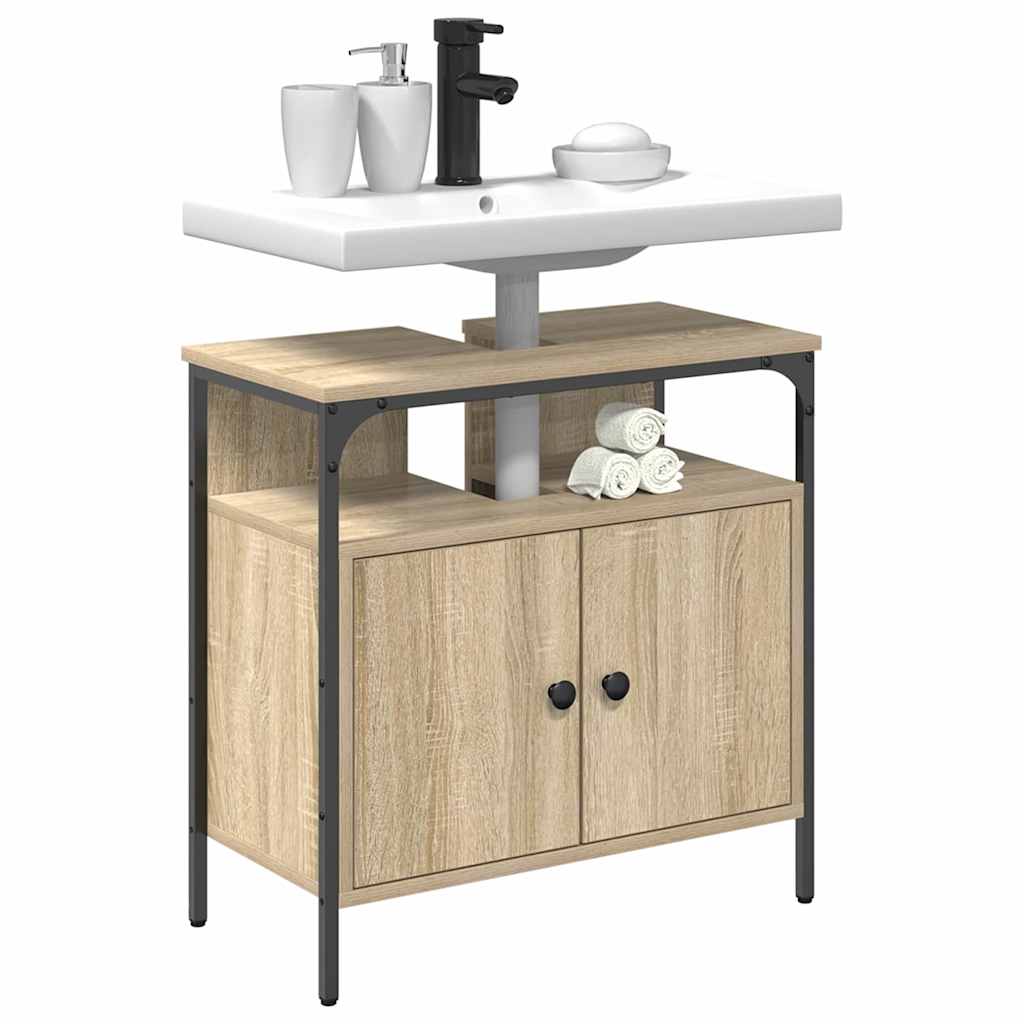 vidaXL Bathroom Cabinet Beige 60 x 30 x 60 cm Engineered wood 3