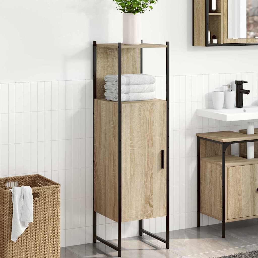 vidaXL Bathroom Cabinet Beige 33 x 33 x 120.5 cm Engineered wood 1