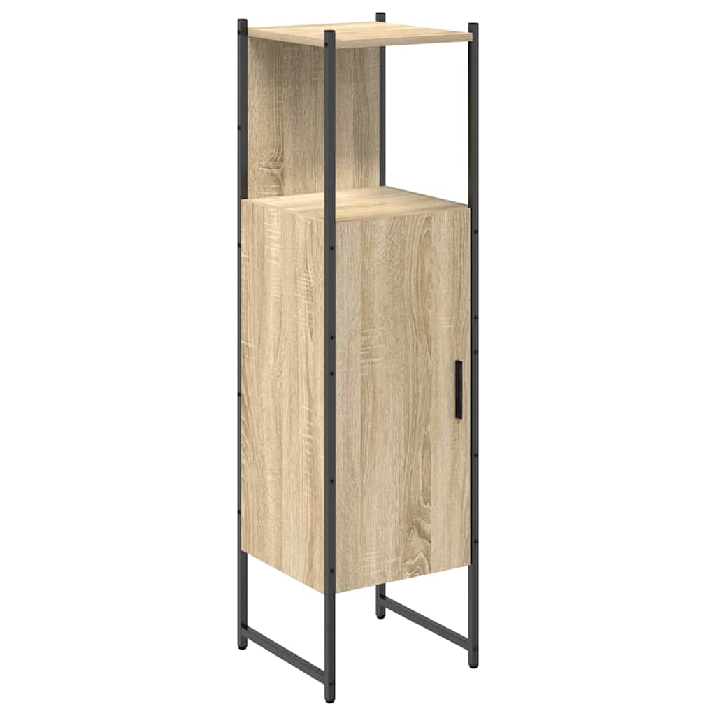 vidaXL Bathroom Cabinet Beige 33 x 33 x 120.5 cm Engineered wood 2