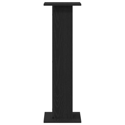 vidaXL Speaker Stands 2 pcs Black Oak 30 x 30 x 95 cm Engineered Wood 5