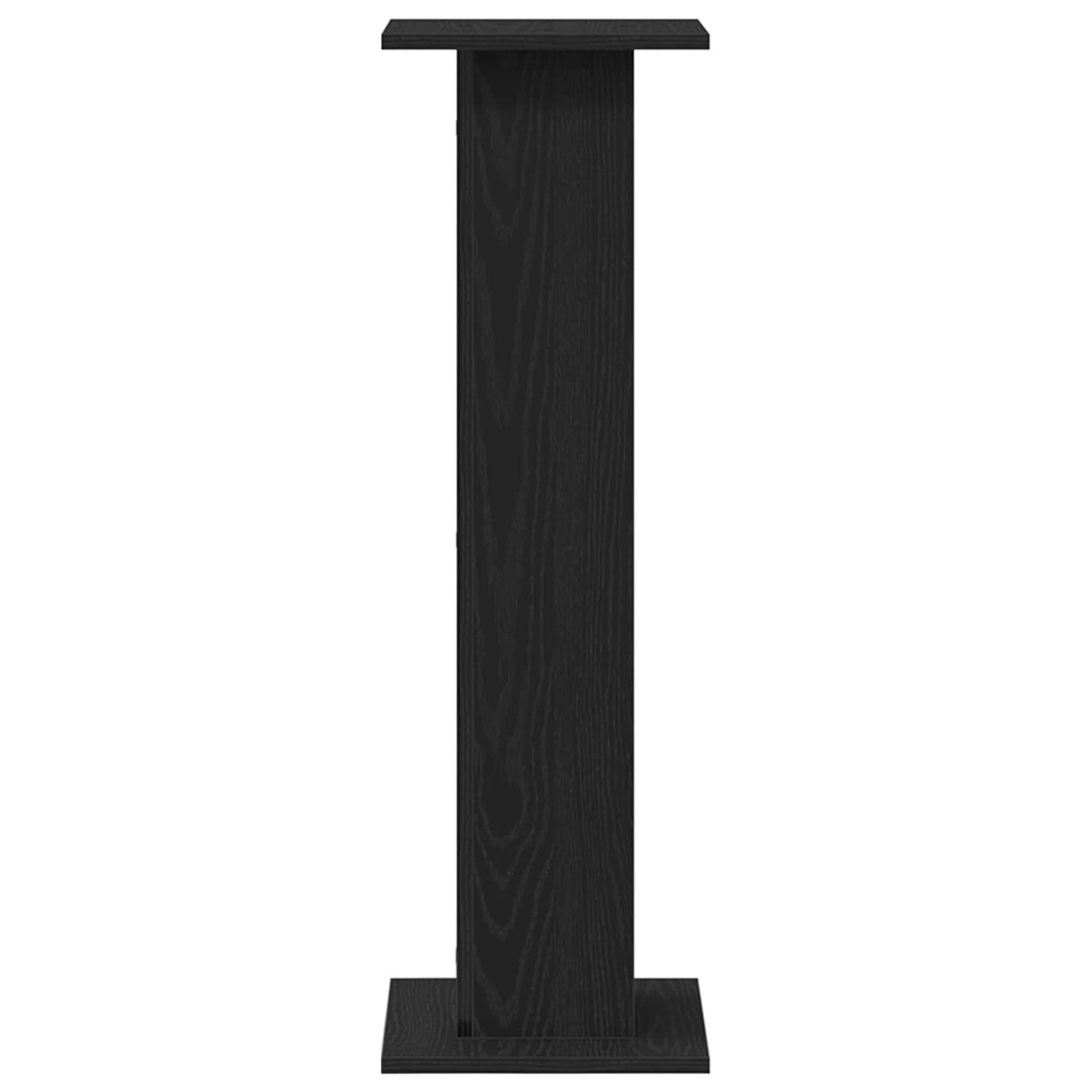 vidaXL Speaker Stands 2 pcs Black Oak 30 x 30 x 95 cm Engineered Wood 6