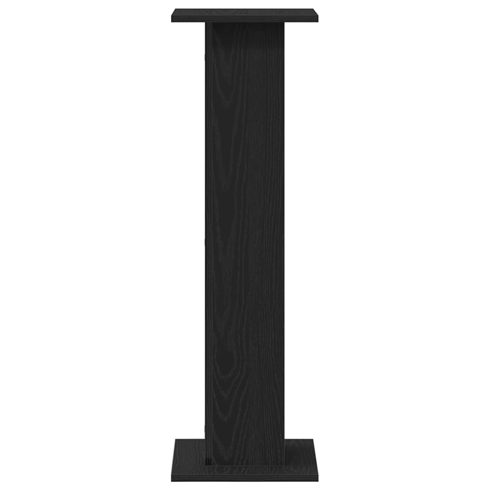 vidaXL Speaker Stands 2 pcs Black Oak 30 x 30 x 95 cm Engineered Wood 6