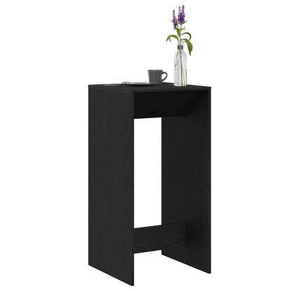 vidaXL Bar Table 51 x 50 x 103.5 cm Engineered Wood Black Oak 3
