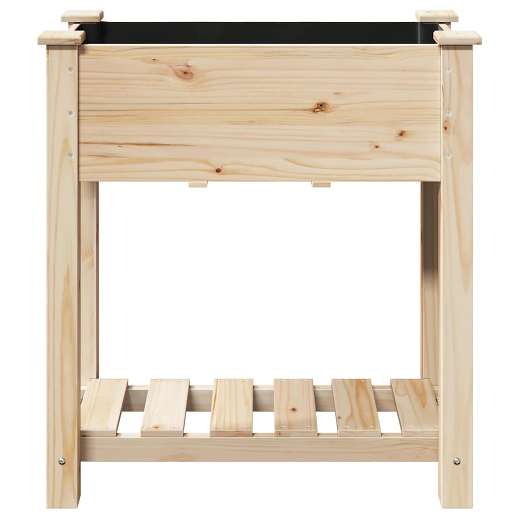 vidaXL Garden Planter Beige 71 x 37 x 76.5 cm Solid Fir Wood 5