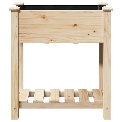 vidaXL Garden Planter Beige 71 x 37 x 76.5 cm Solid Fir Wood 5