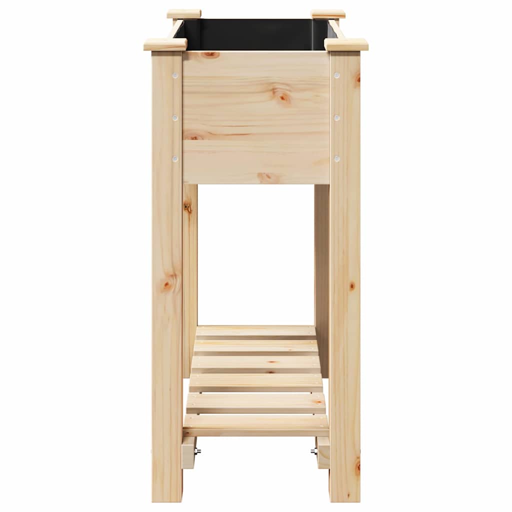 vidaXL Garden Planter Beige 71 x 37 x 76.5 cm Solid Fir Wood 6
