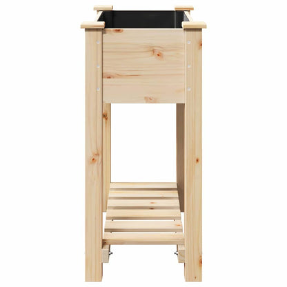 vidaXL Garden Planter Beige 71 x 37 x 76.5 cm Solid Fir Wood 6