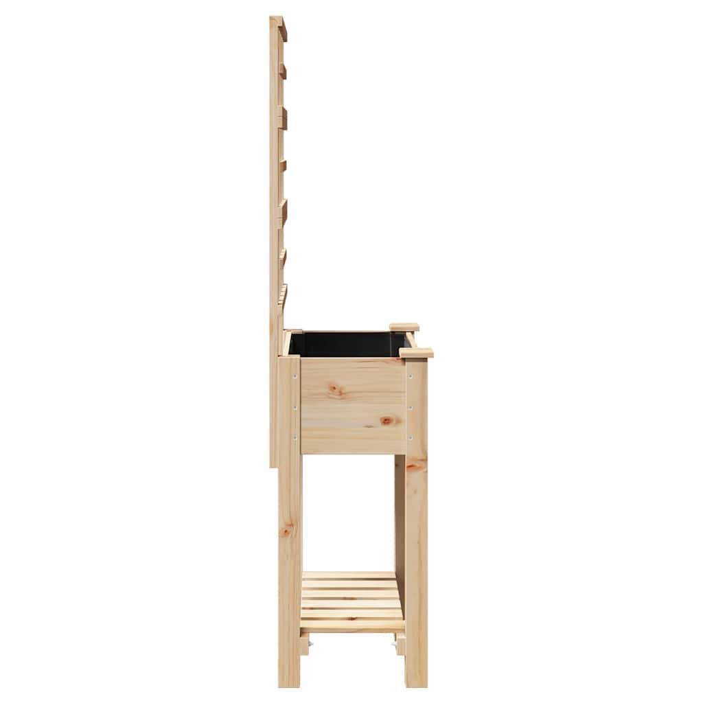 vidaXL Garden Planter Beige 71 x 38 x 152 cm Solid Fir Wood 6