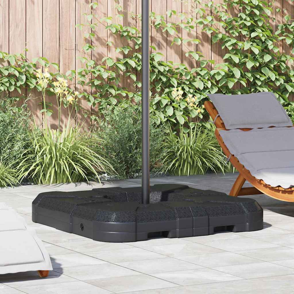 vidaXL Cantilever Umbrella Base 110 Black High-density polyethylene 1